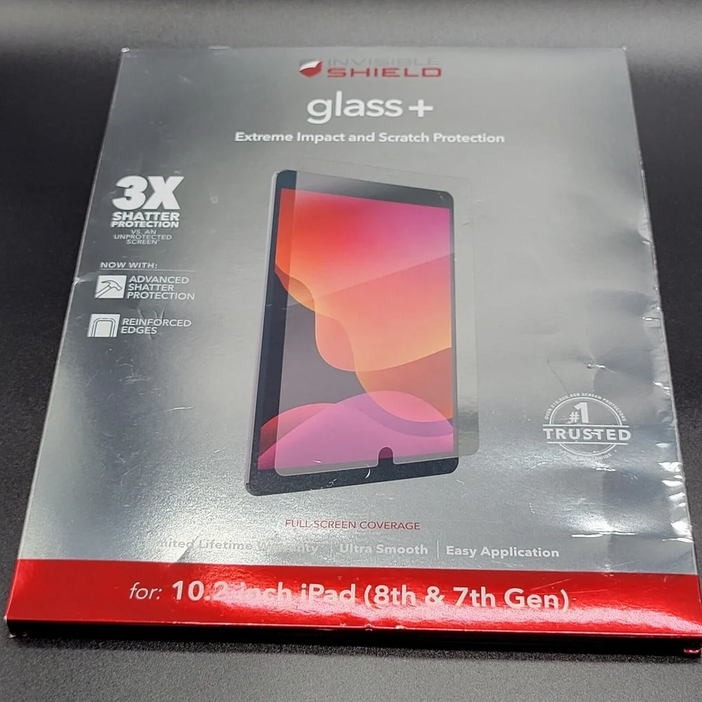 iPad full screen cover invisible shield 10.2 in 8th , 7 th gen